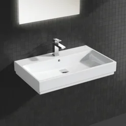 Grohe Cube Ceramic 800mm 1TH Wall Hung Basin