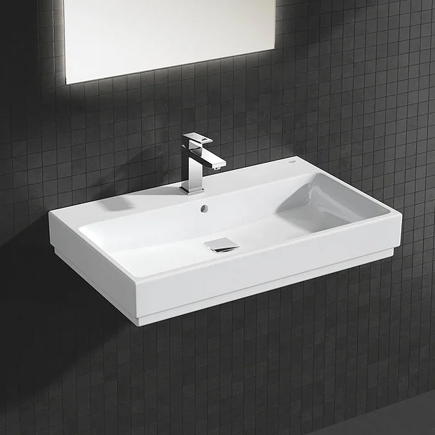 Grohe Cube Ceramic 800mm 1TH Wall Hung Basin