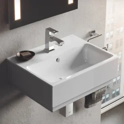 Grohe Cube Ceramic 450mm 1TH Wall Hung Basin