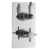 Ultra Traditional Beaumont Twin Thermostatic Shower Valve - Chrome