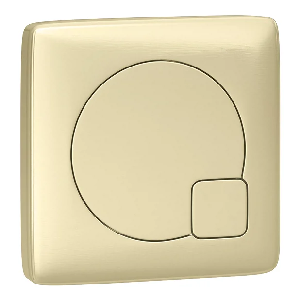 Arezzo 1000 Matt Blue Semi-Recessed Round Combination Vanity Unit (Brushed Brass Flush & Handles) - Image 4