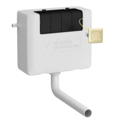 Arezzo 1100 Matt Grey Semi-Recessed Round Combination Vanity Unit (Brushed Brass Flush & Handles)