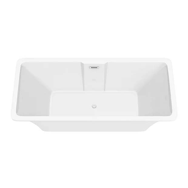 Arezzo 1700 X 750 Modern Square Roll Top Bath - Image 3