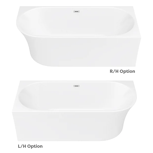 Arezzo 1700 X 750 Modern Curved Corner Bath - Image 4