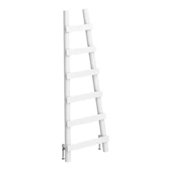 Arezzo White Leaning Ladder 1600 X 600 Heated Towel Rail