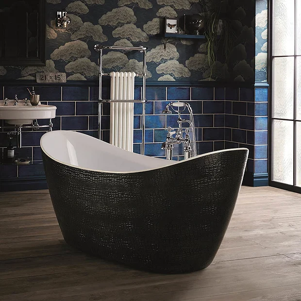 Heritage Alderley Croc Skin Effect Freestanding Acrylic Bath (1730 X 730mm) - Image 3