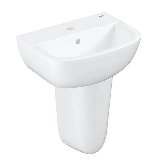 Grohe Bau 450mm 1TH Basin + Half Pedestal
