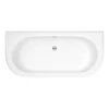 Nuie Shingle 1700mm Double Ended Back To Wall Bath With Panel