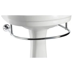 Burlington - Round Medium Add On Towel Rail - For Selected Basin/Pedestal Sets - T4