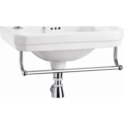 Burlington Add On Towel Rail For Square Cloakroom Basins - T6