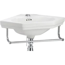 Burlington Add On Towel Rail For Corner Cloakroom Basins - T8