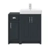 Chatsworth Traditional Graphite 560mm Vanity Sink + 300mm Cupboard Unit