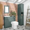 Chatsworth Traditional Cloakroom Vanity Unit Suite - Green