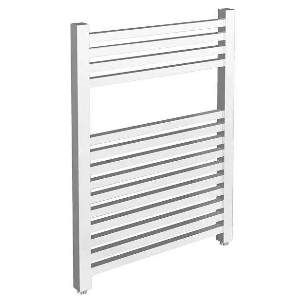 Cube Heated Towel Rail - Chrome (500 X 690mm) - Image 2