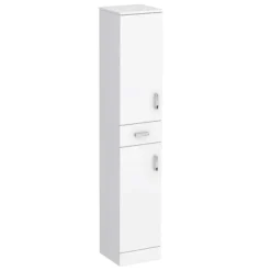 Cove 2270mm Bathroom Furniture Pack (High Gloss White - Depth 330mm)