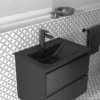 Ideal Standard Connect Air Silk Black 640mm Wall Mounted / Vanity Basin - E0279V3