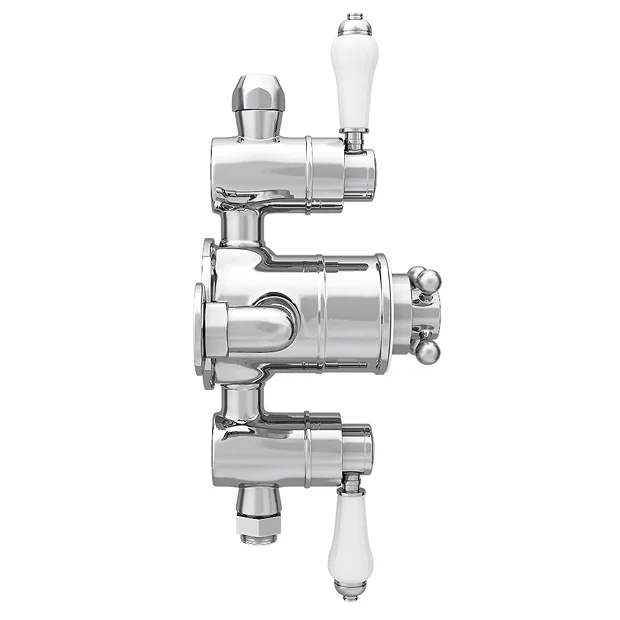 Chatsworth 1928 Traditional Triple Exposed Thermostatic Shower Valve - Image 3