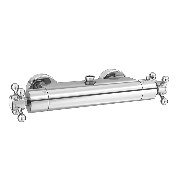 Chatsworth Traditional Crosshead Top Outlet Thermostatic Bar Shower Valve - Image 2