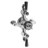 Hudson Reed Topaz Black Triple Exposed Thermostatic Shower Valve