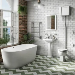 Brooklyn 1700 X 800mm Double Ended Freestanding Bath Matt White