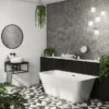 Mileto Square Back To Wall Modern Bath (1500 X 760mm)