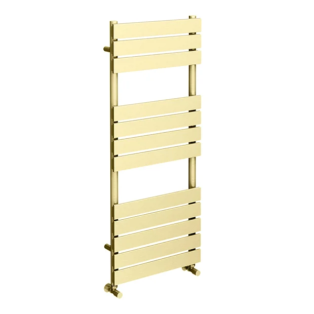 Arezzo Brushed Brass 1200 X 500 Heated Towel Rail