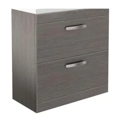 Brooklyn 800mm Grey Avola Floor Standing Vanity Cabinet (excluding Basin)