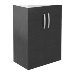 Brooklyn 600mm Black Floor Standing Vanity Cabinet (excluding Basin)