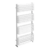 Monza 500 X 1000 White Designer D-Shaped Heated Towel Rail