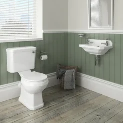 Carlton 515mm Traditional Cloakroom Basin (2 Tap Hole - Depth 300mm)