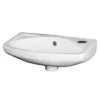 Nuie 450mm Wall Hung Cloakroom Basin - 1 Tap Hole