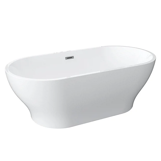 Novus 1700 X 805 Double Ended Bath With Chrome Waste