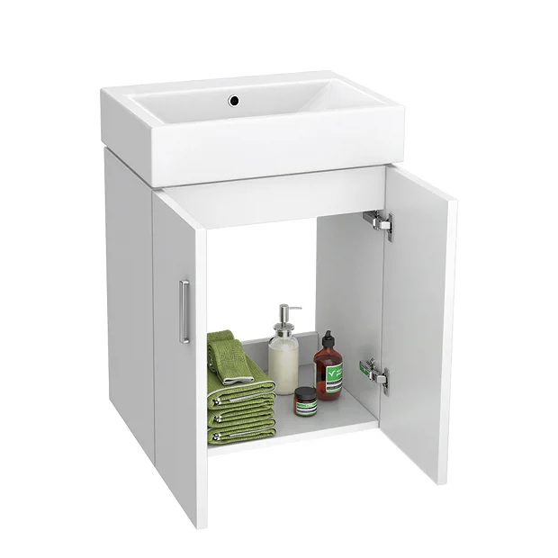 Nova Small Wall Hung 0TH Vanity + Square Toilet - Image 4