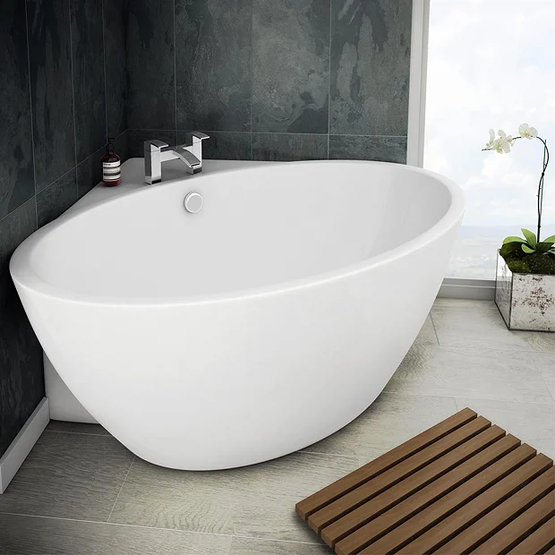 Orbit Corner Modern Free Standing Bath (1270 X 1270mm) - Image 2