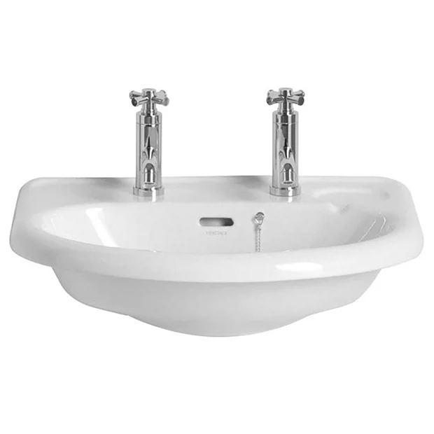 Heritage Belmonte 2TH Wall Hung Basin - PBW06 - Image 2