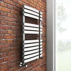 Murano Curved H800mm X W490mm Heated Towel Rail - Chrome