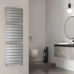 Milan Curved Heated Towel Rail 1512mm X 493mm Chrome