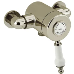 Heritage Glastonbury Exposed Sequential Shower Valve With Bottom Outlet Connection - Vintage Gold