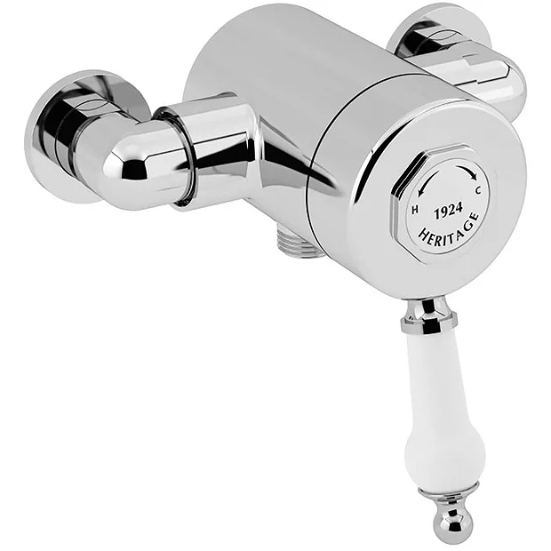 Heritage Glastonbury Exposed Sequential Shower Valve With Bottom Outlet Connection - Chrome