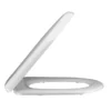 Nuie Luxury D-Shape Soft Close Toilet Seat With Top Fix - White