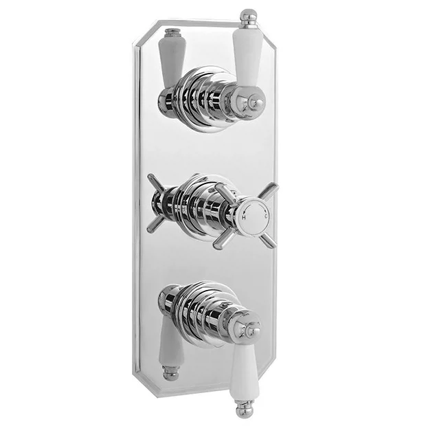 Ultra Traditional Concealed Thermostatic Triple Shower Valve - Image 2