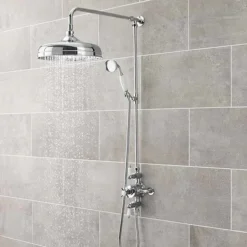 Nuie Traditional Triple Exposed Thermostatic Shower Valve