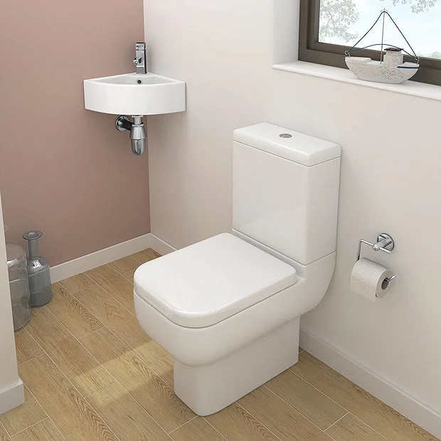 Bermuda Corner Cloakroom Basin 1TH - 335 X 335mm
