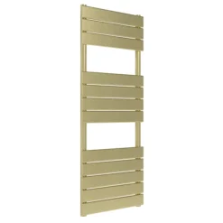Venice Pannello Heated Towel Rail - Brushed Brass (1213 X 500mm)