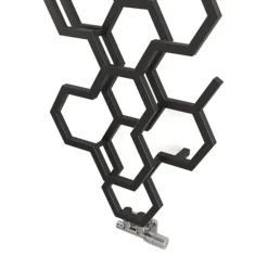 Terma Hex H1700 X W573mm Matt Black Designer Radiator