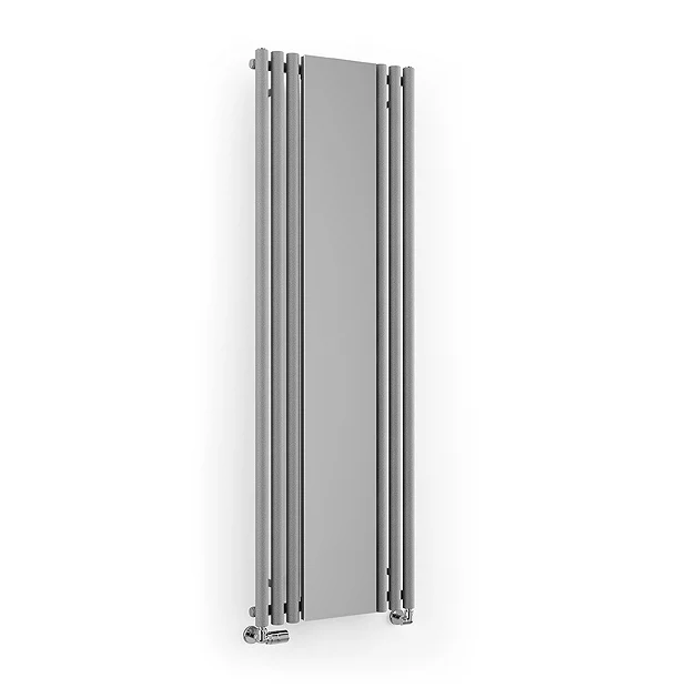 Terma Rolo Mirror H1800 X W590mm Salt & Pepper Designer Radiator - Image 4